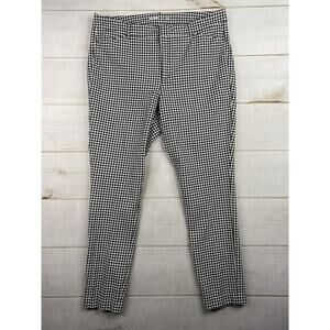 Old Navy Pixie Pants 16 Tall High-Rise Slimming Pockets Houndstooth Print